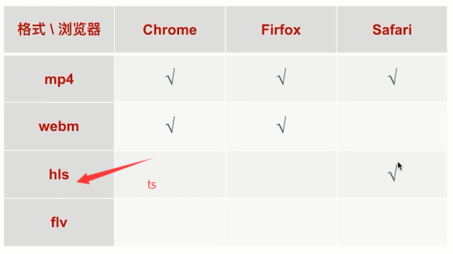 视频格式浏览器支持性